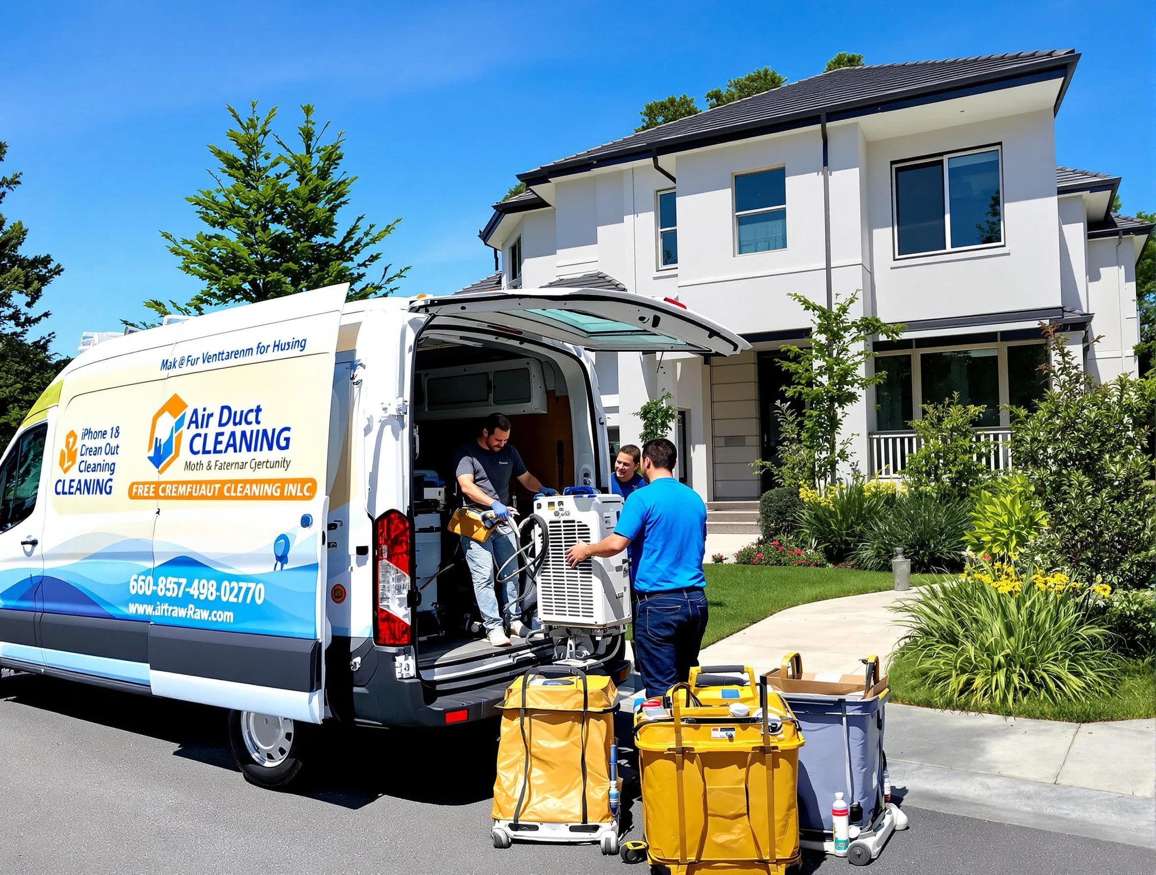 Syracuse Air Duct Cleaning technician performing professional air duct cleaning in Syracuse