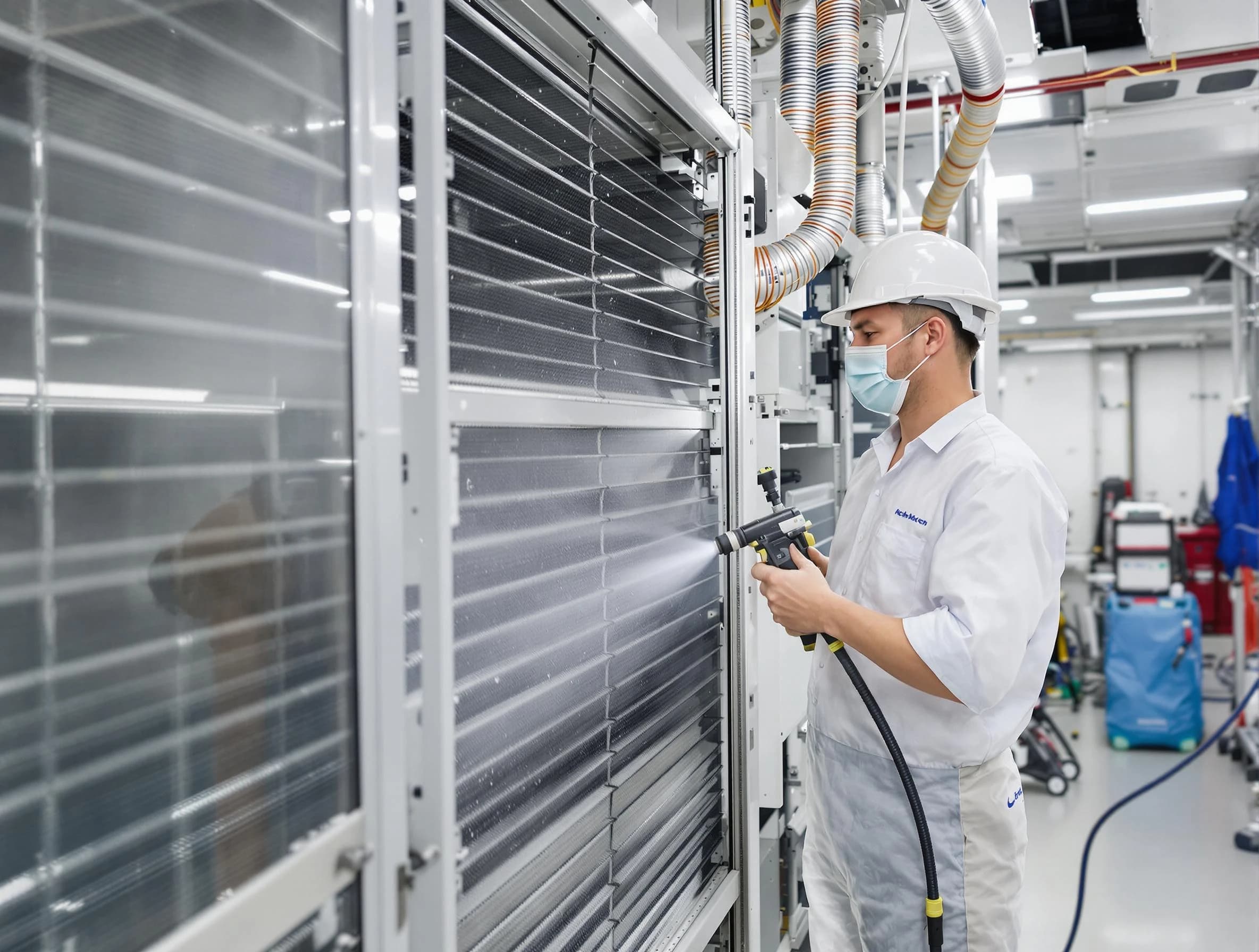 Professional AC coil cleaning by Syracuse Air Duct Cleaning in Syracuse