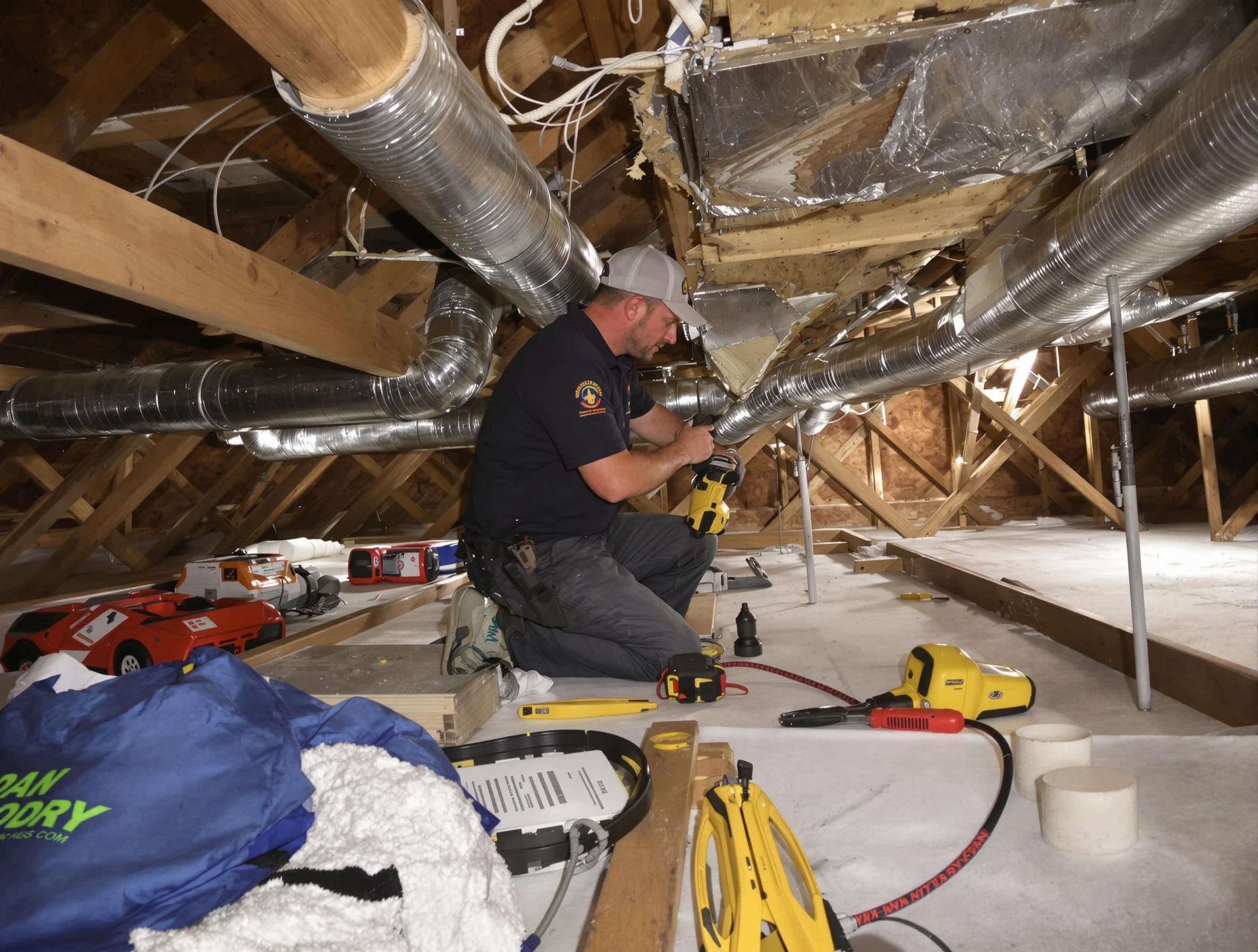 Professional air duct repair by Syracuse Air Duct Cleaning in Syracuse