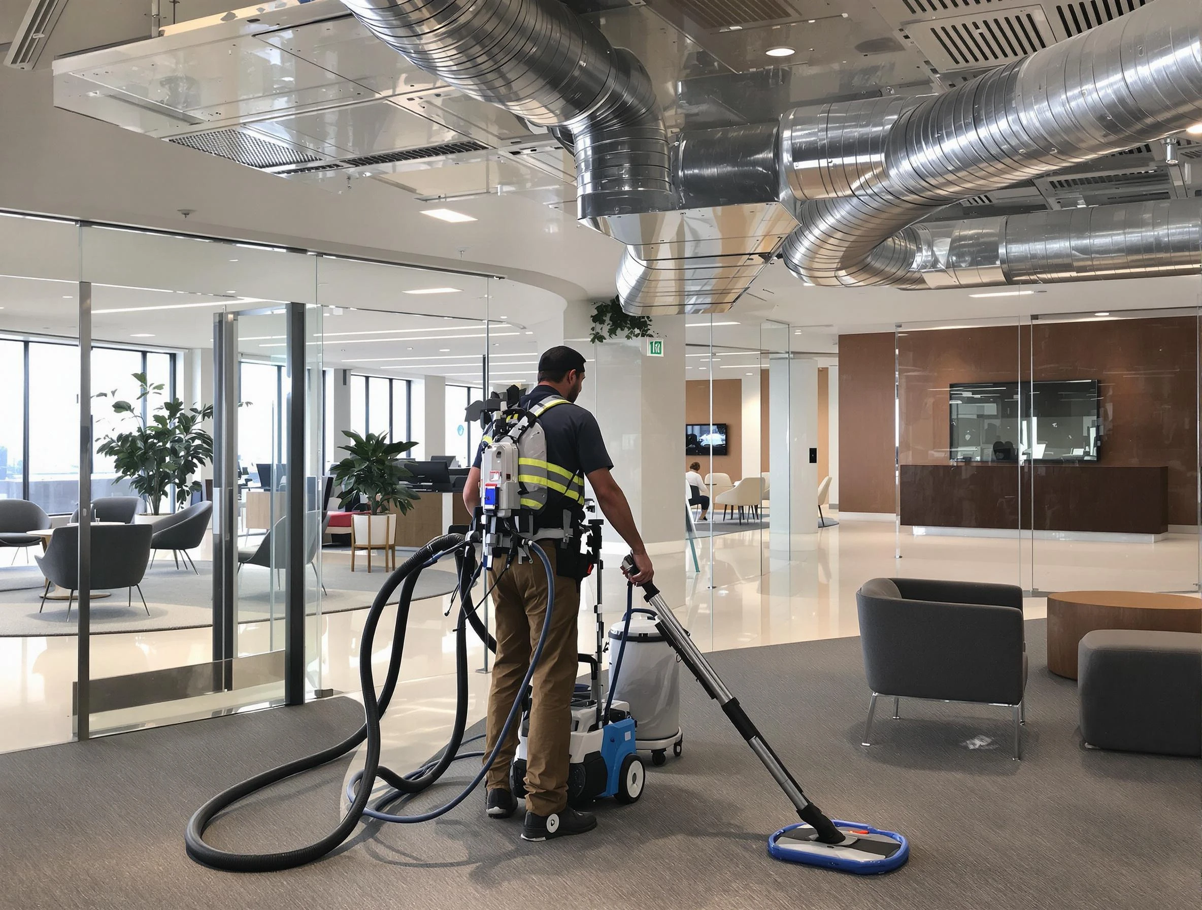 Commercial duct cleaning service by Syracuse Air Duct Cleaning in Syracuse
