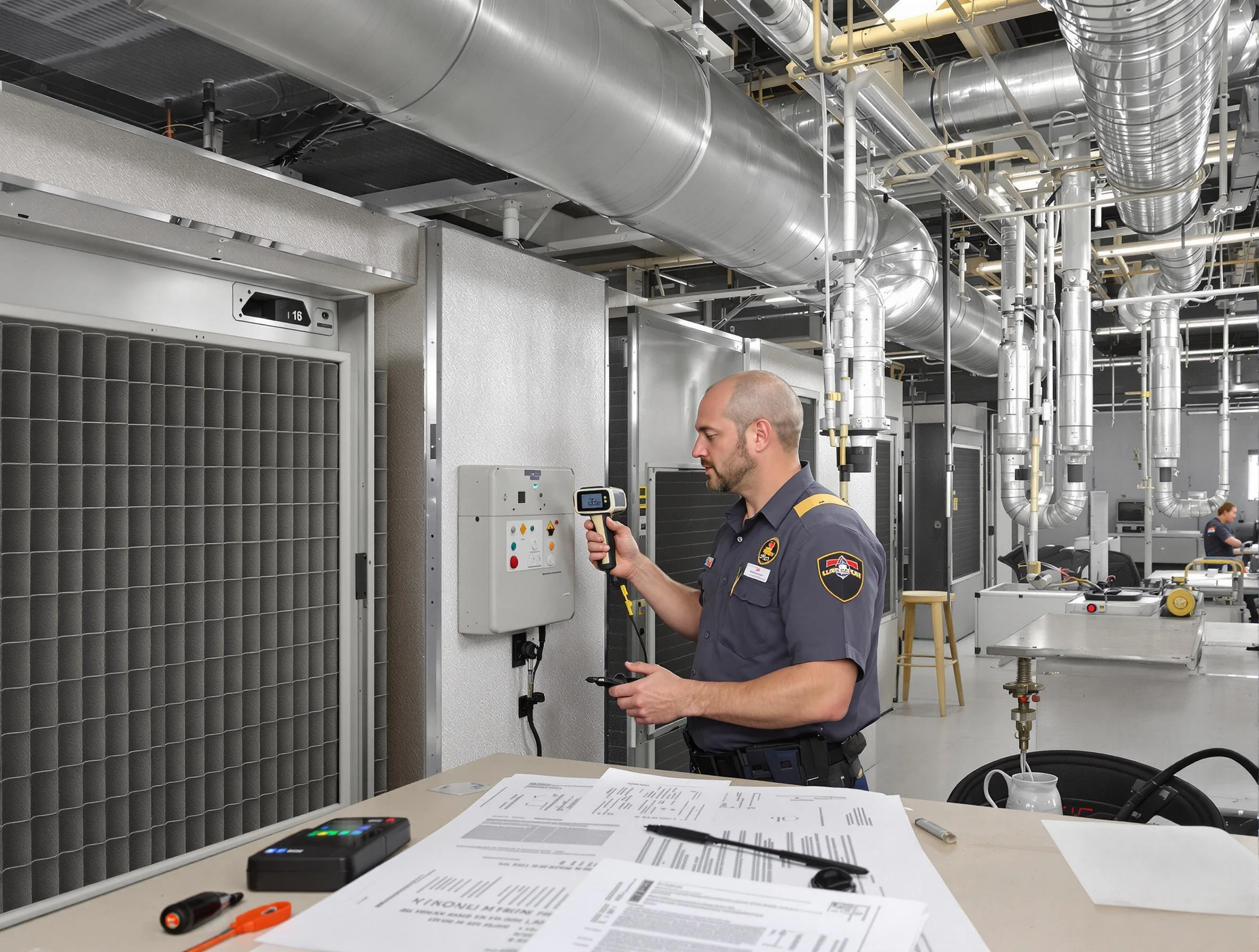 Professional filter system inspection by Syracuse Air Duct Cleaning in Syracuse