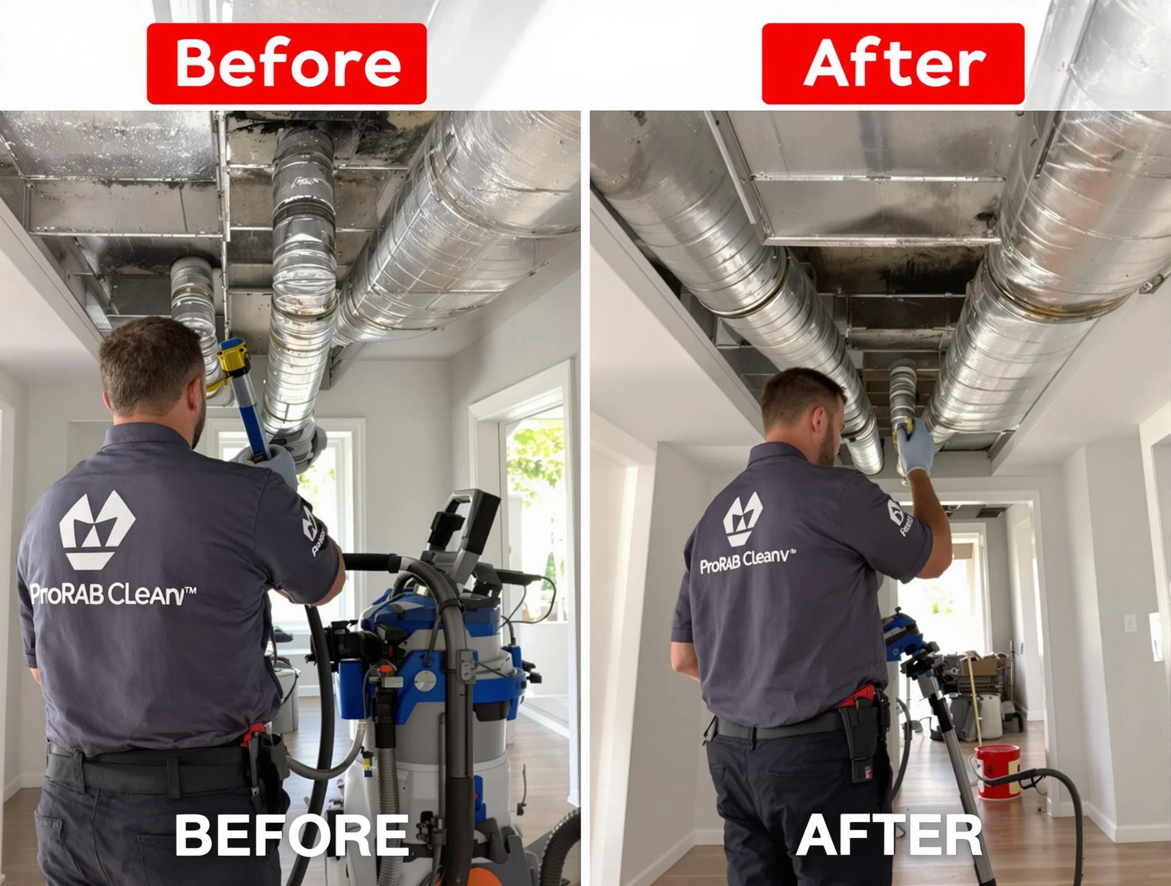 Syracuse Air Duct Cleaning expert performing thorough residential duct cleaning in a Syracuse home